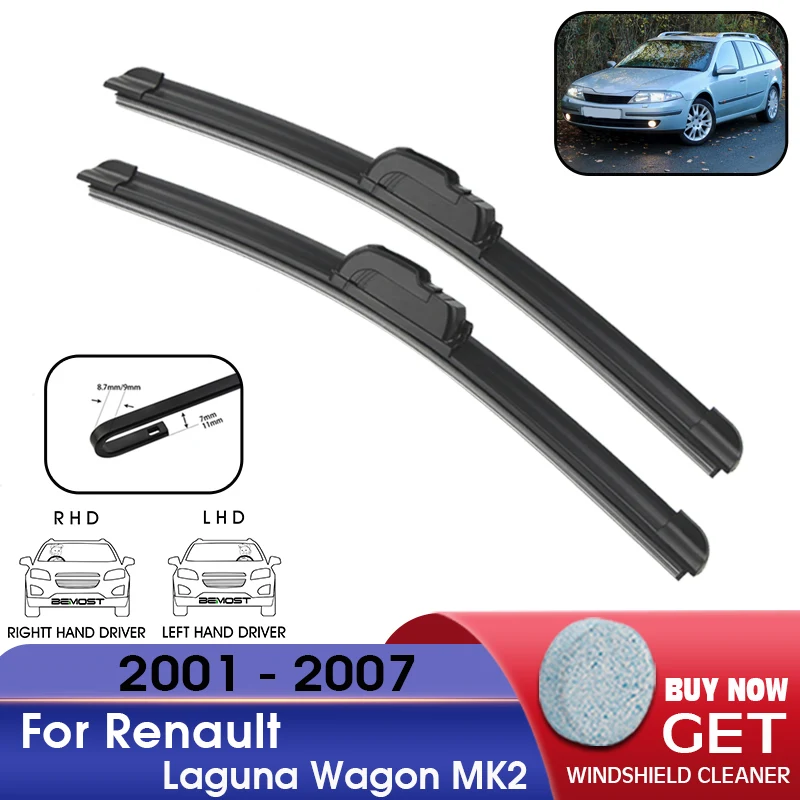 Car Wiper BladeFront Window Windshield Rubber Refill Wiper For Renault Laguna Wagon MK2 2001-2007 24