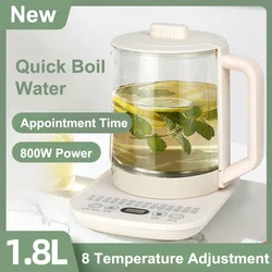 220V 1.8L Electric Smart Kettle Multi-function Appointment Timing Temperature Control Boil Water Make Tea Stew Home Health Pot