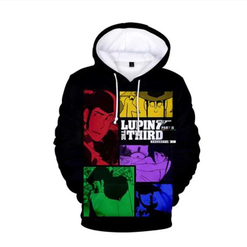 sisi 2233Lupin The 3rd Lupin III 3D Print Oversized Women/Men Hoodie Sweatshirt Streetwear Hip Hop Pullover Hooded Jacket Male T