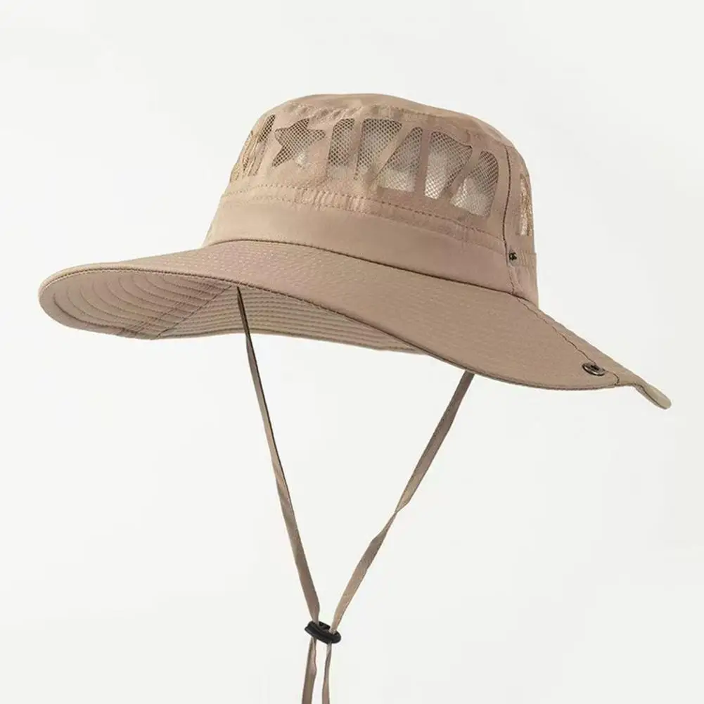 Versatile Beach Hat for Women Breathable Fisherman Hat for Women Mesh Sun Hats for Men Uv Protection Fishing Bucket Hat Wide