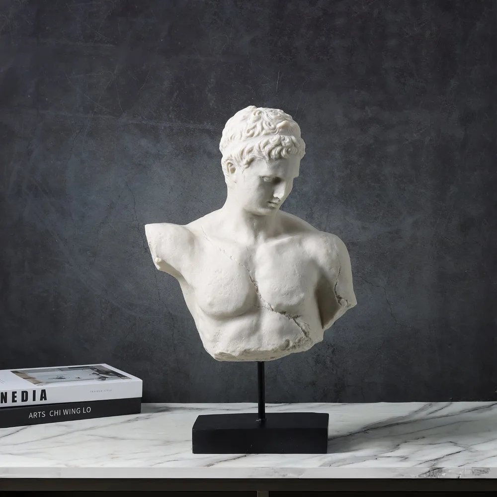 European-style French Classical Figure Sculpture Resin Ornaments Bust Jewelry Home Desktop Crafts Home Decoration Accessories