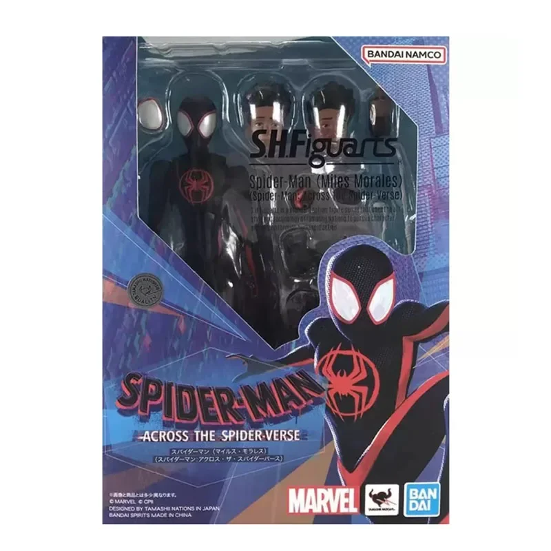 Bandai Toys S.H.Figuarts Across The Spider Vers Spider Man Miles & Gwen Actionfigur Originalmodell Geschenksammlung Hobby 3
