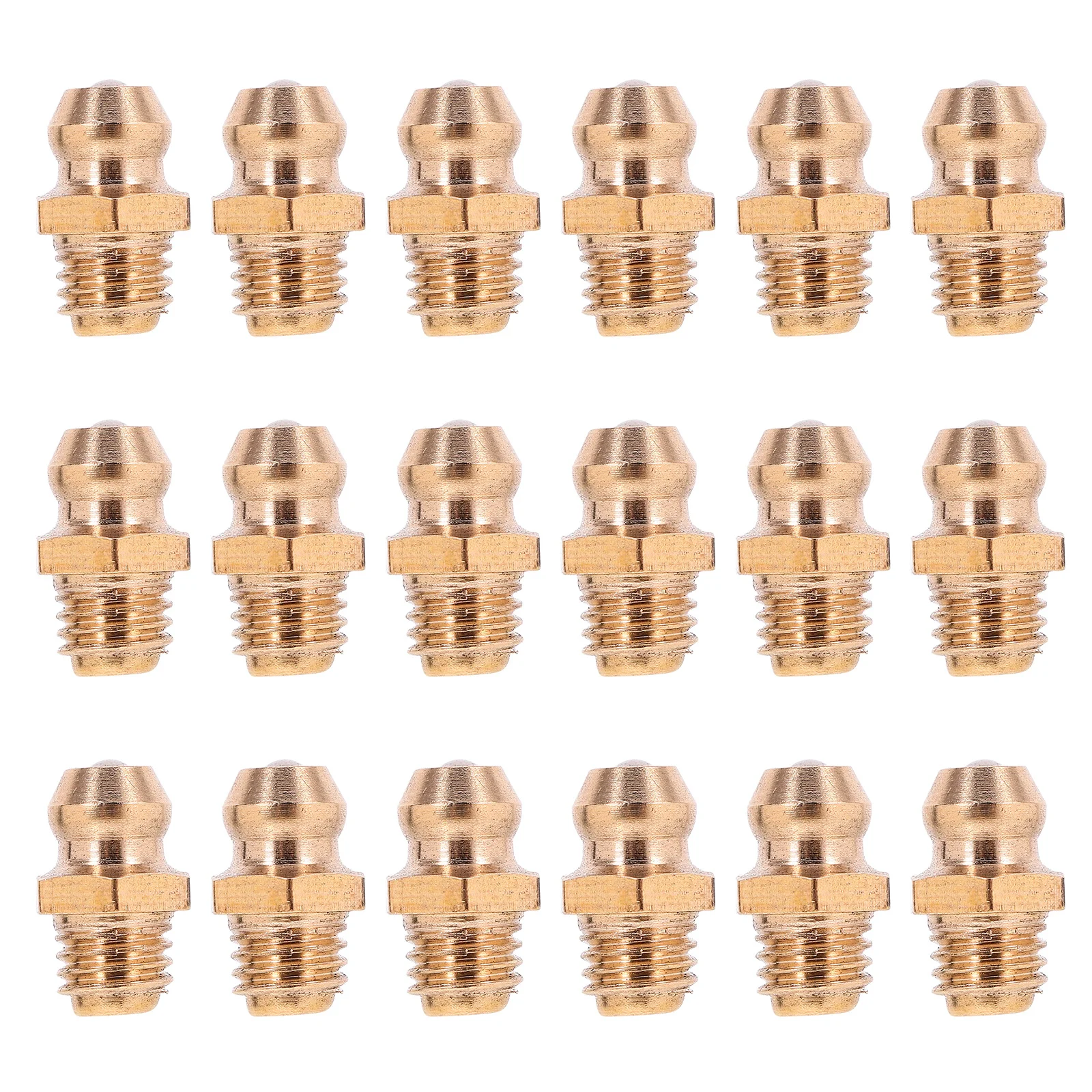 

25pcs Grease Fitting Assortment Kit Brass Lubrication Components Automotive Industrial Use Straight Angled Grease Nipples