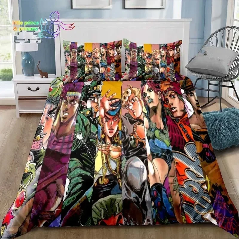 

JoJolion комплект постельного белья для приключений, одиночный, полный, королевский размер, комплект постельного белья для взрослых и детей, постельное белье с принтом аниме, подарок
