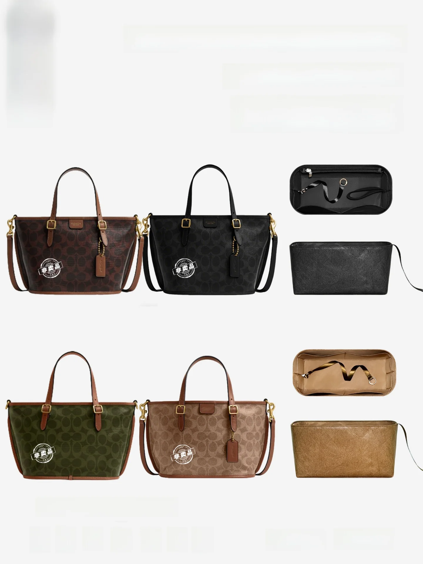 

Lightweight Zipper Inner Bag for Taxi21 Tote Bag And Basket Liner YUANLE DuPont Paper Medium Waterproof Simple Style