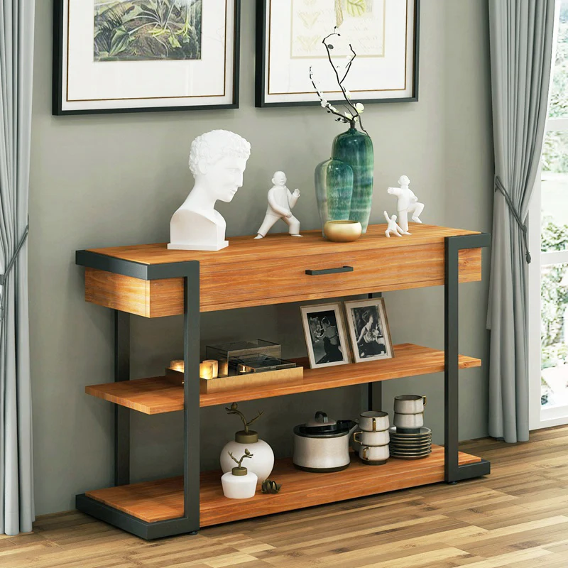 

American Vintage Console Table Mid Century Practical Aesthetic Premium Console Table Elegant Subtle Mesa Furniture Living Room