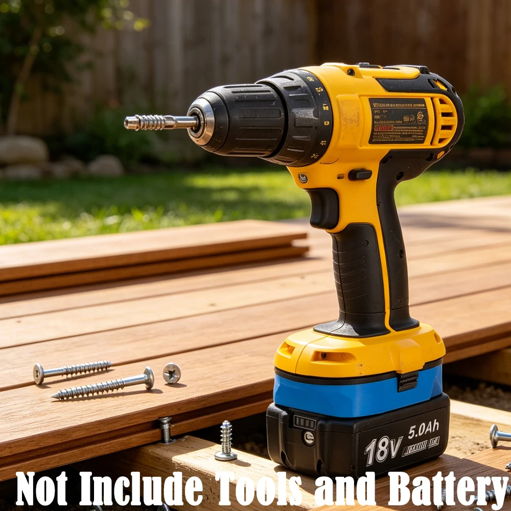 Cordless Adapter Converter for Makita 18V BL Lithium Battery to for DeWalt Ni-Cd Ni-Mh 18V Power Tool Accessories(NO Batteries)