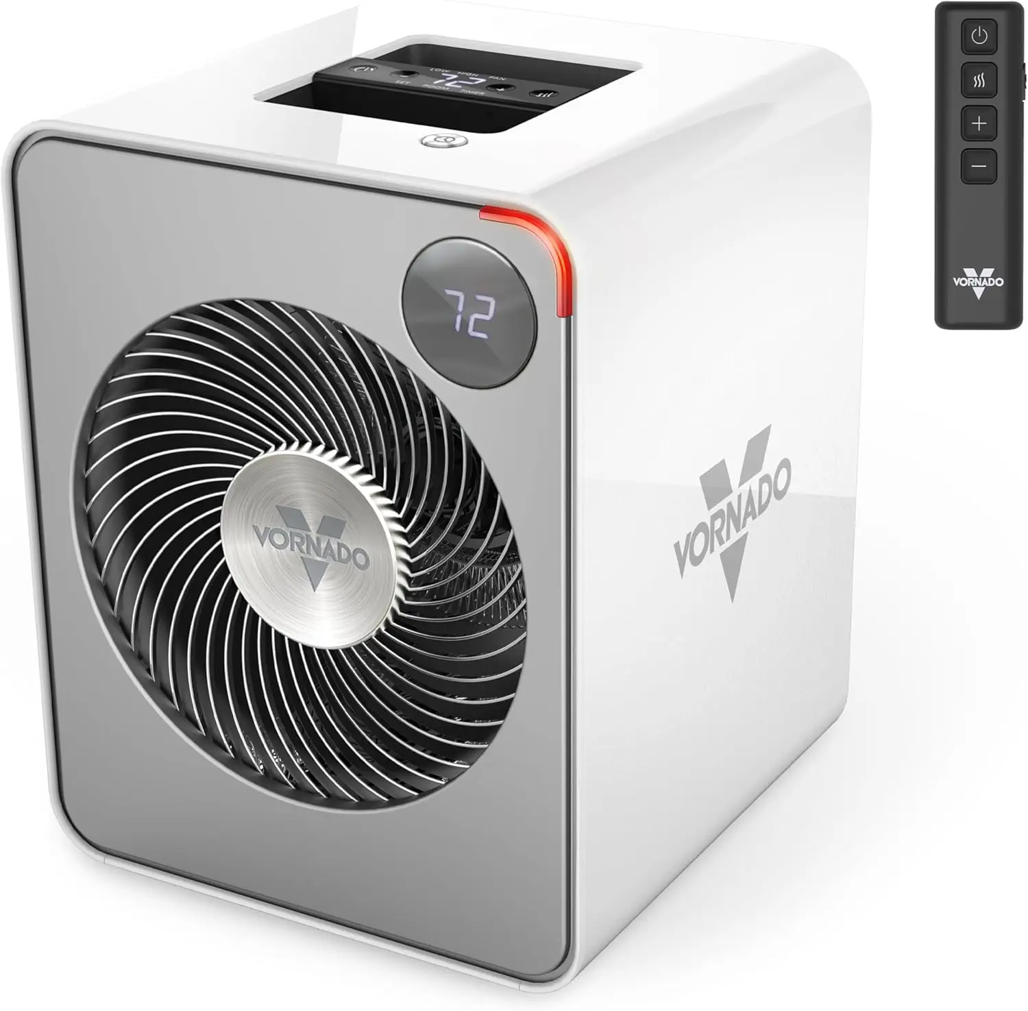 

Цифровой термостат, металлический обогреватель с дистанционным управлением, автоматическим счетчиком, таймером, вихревым нагревом для спальни, дома, белый