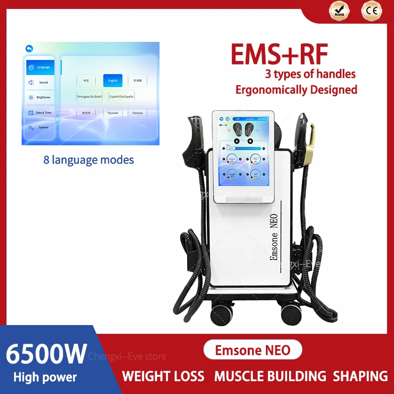 

Акция 6500 Вт 2/4/5 ручек Стимуляторы мышц Подтяжка ягодиц Emsone NEO Машина для моделирования тела