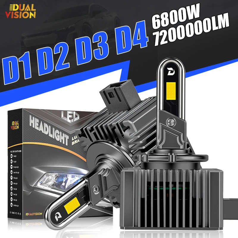 

6800W D3S LED D1S Лампы для фар серии D Canbus HID D2S D3S D4S D5S D8S D1R D2R D3R D4R Двусторонний 9570 CSP Автомобильный фонарь 6000K 12V