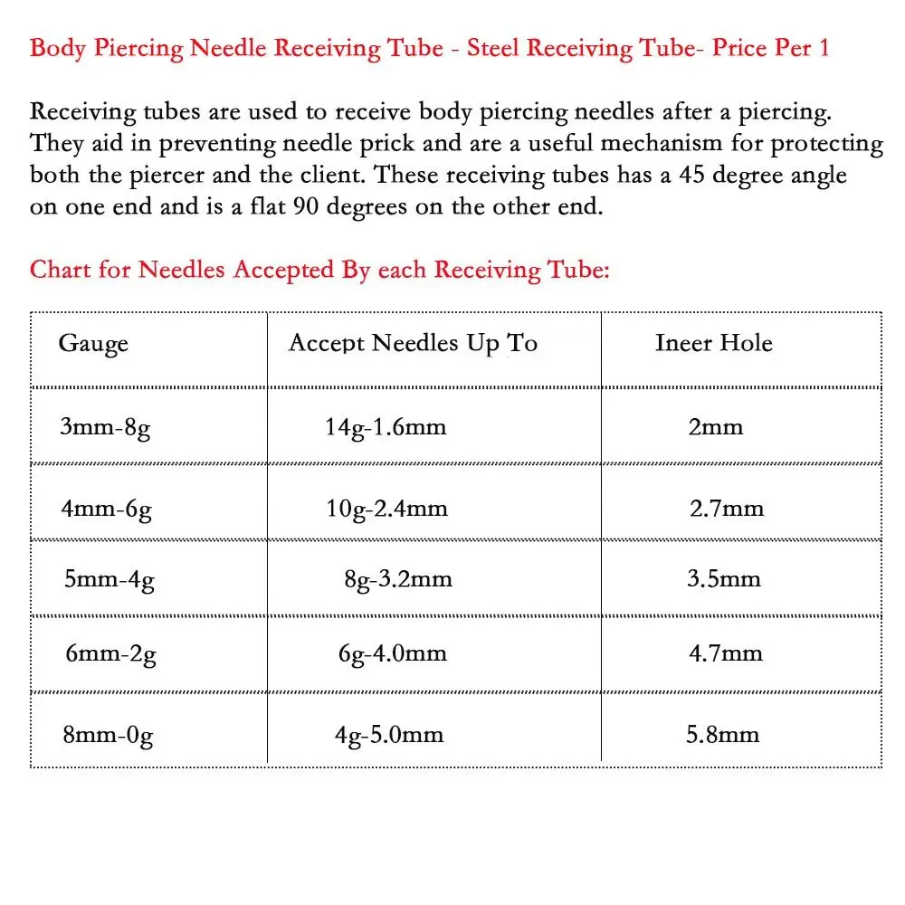 الفولاذ المقاوم للصدأ ثقب أنبوب أداة ثقب الشفاه مسمار أداة ثقب مجوهرات للجسم ثقب استقبال الأنف مسمار ثقب أداة #6