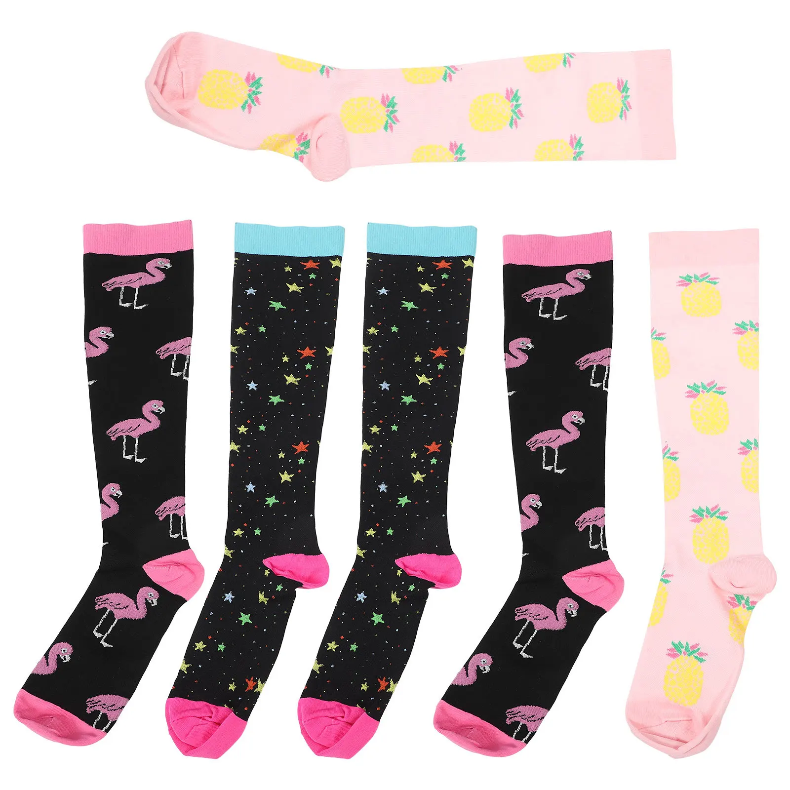 

3 пары удобных дышащих спортивных компрессионных носков для защиты ног, унисекс, для бега, тренировок в спортзале, походов