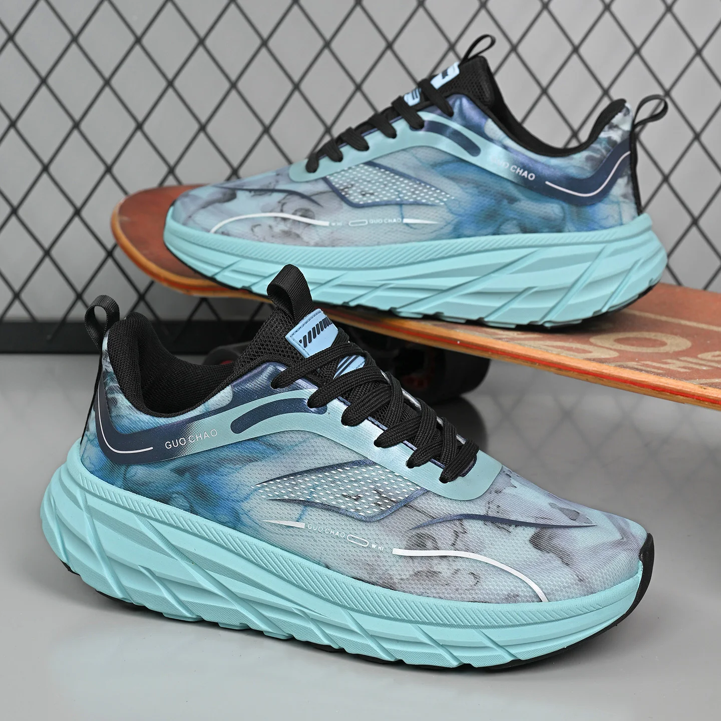 

Мужские кроссовки больших размеров с широким носком, дышащие, сетчатые, легкие, для бега, с толстой мягкой подошвой, для марафона