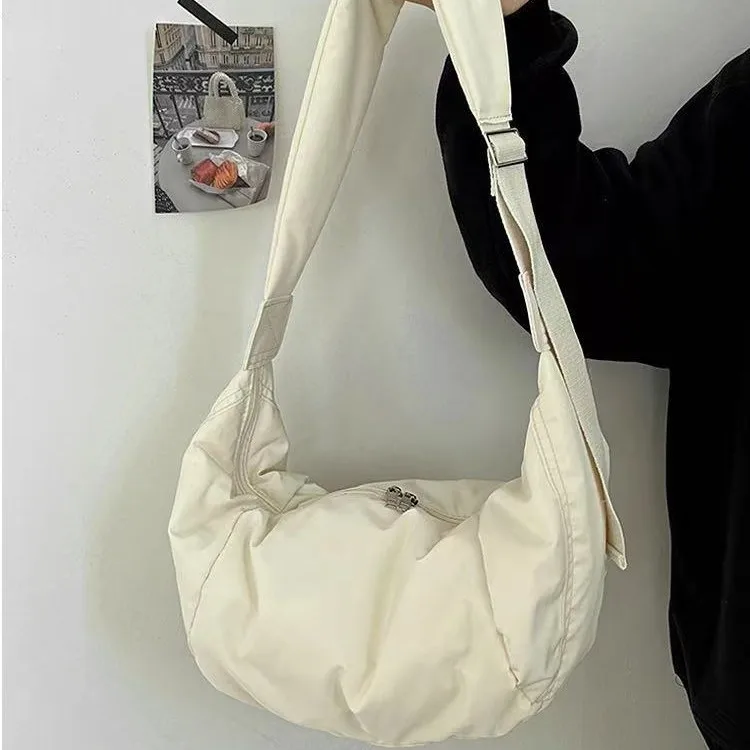 

Сумка через плечо, женская новая сумка для пельменей большой вместимости, повседневная простая и универсальная сумка через плечо для студентов колледжа