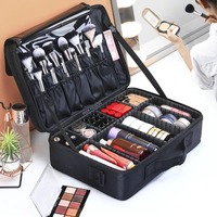 New Women Makeup Bag Professional Large Capacity Oxford Cloth Travel Cosmetic Case
