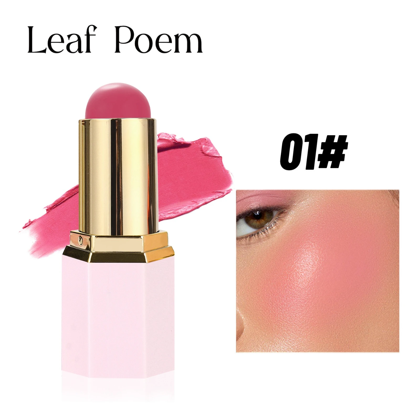 マットブラッシュスティック 2 in 1 クリーミー マルチユース チーク＆リップ用 ノン ドライ ブレンド可能 ナチュラル フラッシュ 軽量 ポータブル メイクアップ