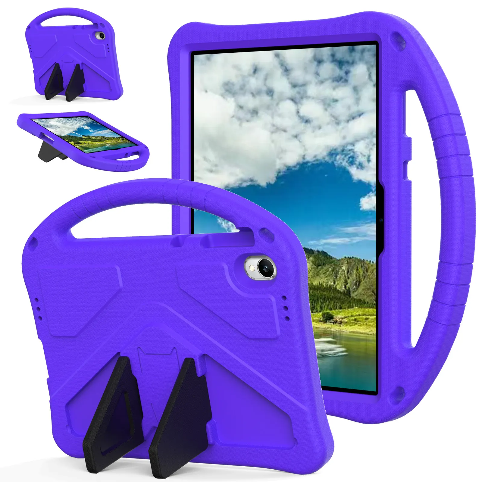 For Walmart Onn 11 inch Core Tablet (2026) Case EVA Tablet Cover with Handle Kickstand Children Friendly - Purple