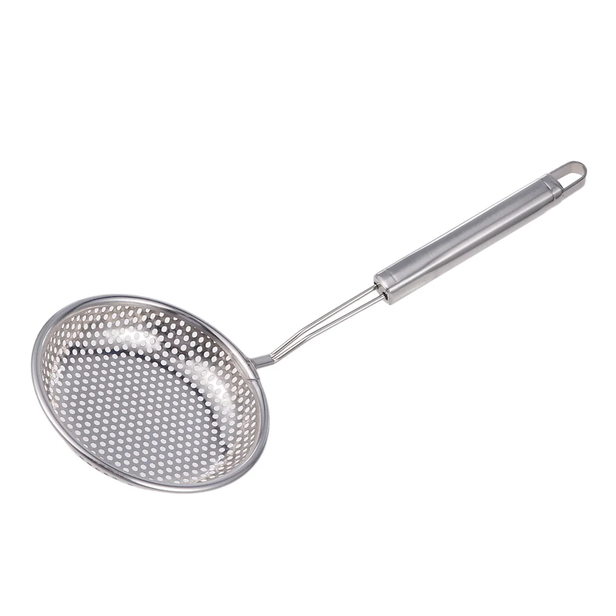 

12Cm Stainless Steel Colander Scoop Fine Mesh Skimmer Oil Filter Ladle For Hot Pot Frying Food Serving Kitchen Restaurant Use