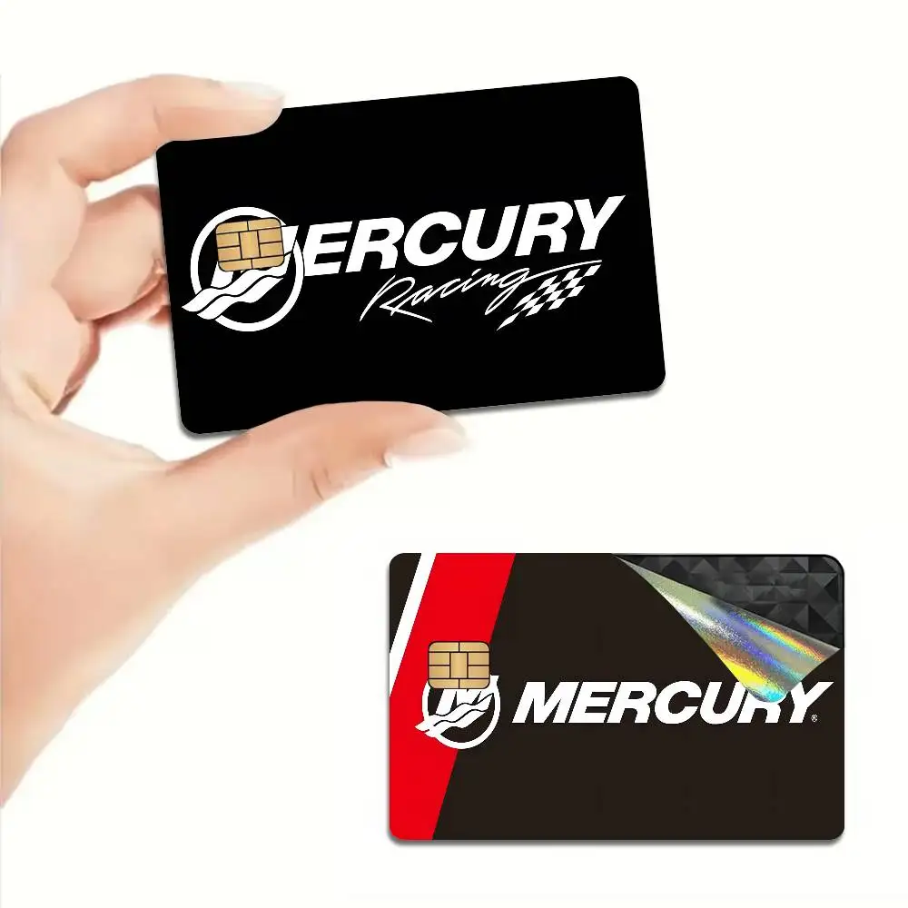 Mercury Racing Anime Front Cover Film Sticker Skin for Credit Debit Card Small Large Chip