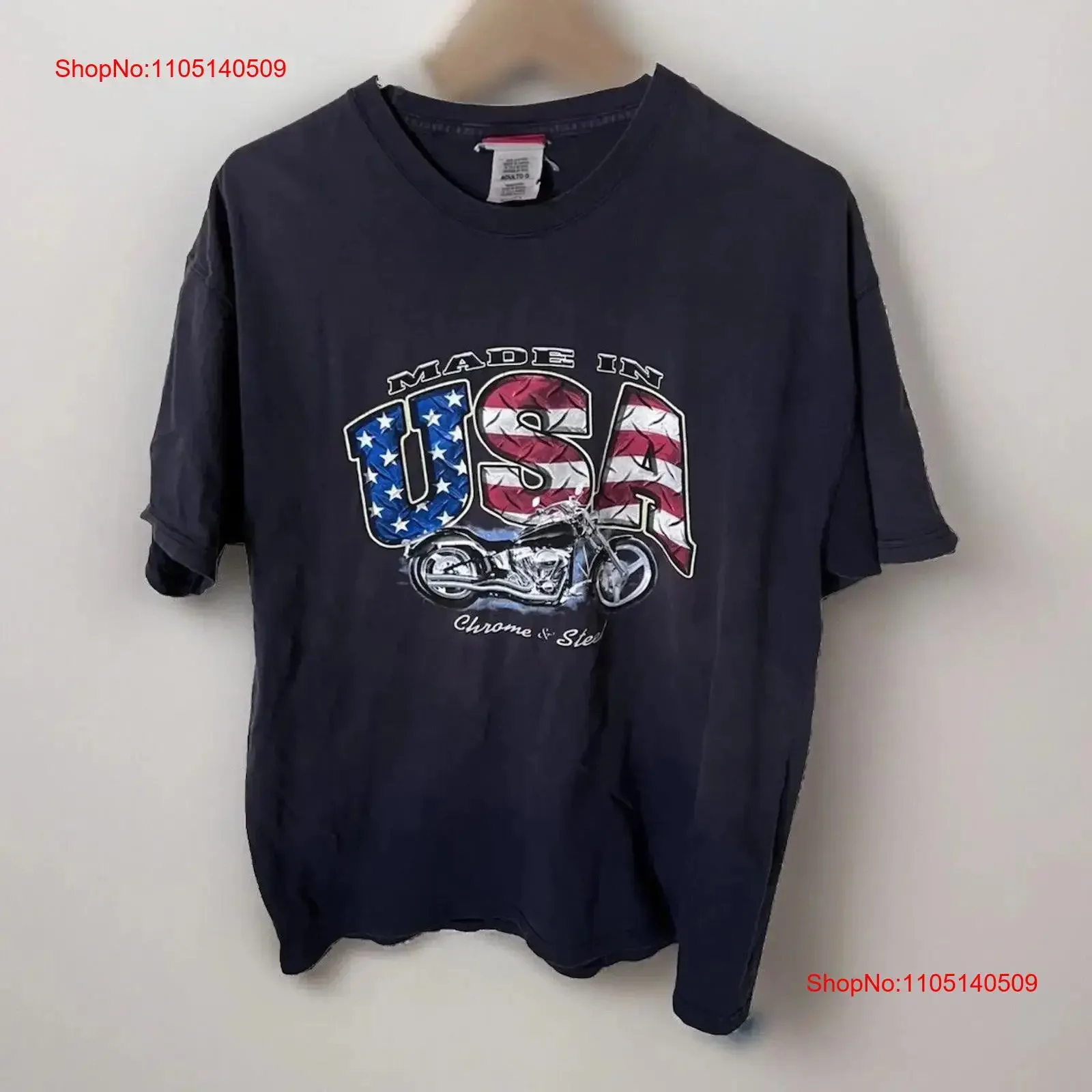 سونوما السائق الولايات المتحدة الأمريكية كروم فضي تي شيرت رجالي XL أزرق أحمر أبيض خمر غسلها الرسم عادية أوم مصمم الملابس موضة لينة #1