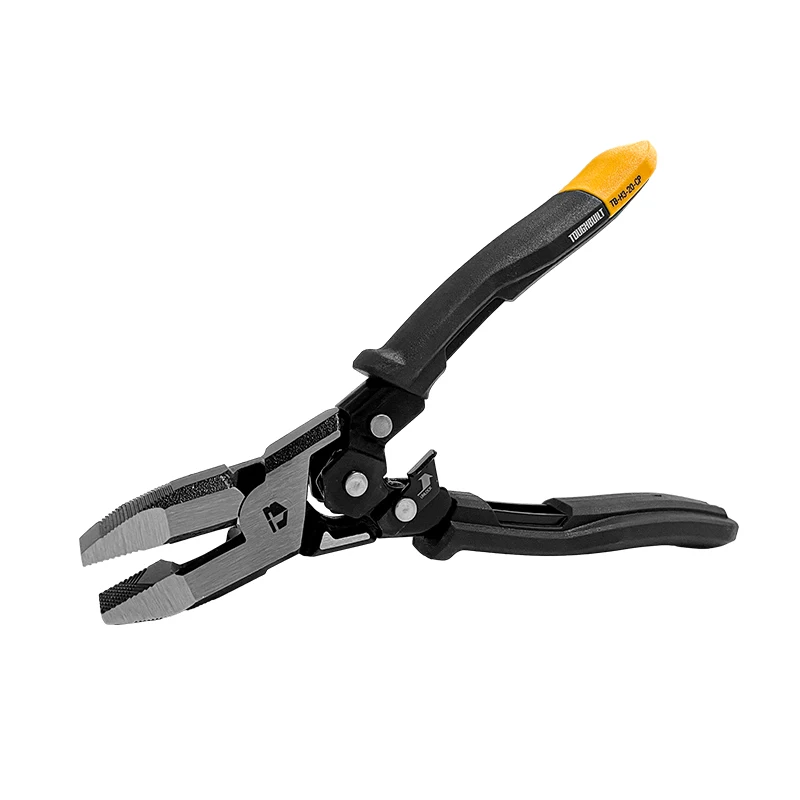 ToughBuilt TB-H3-20-CP 8-inch Effort-Saving Wire Cutters with Reset Spring Hand Tools Accessories