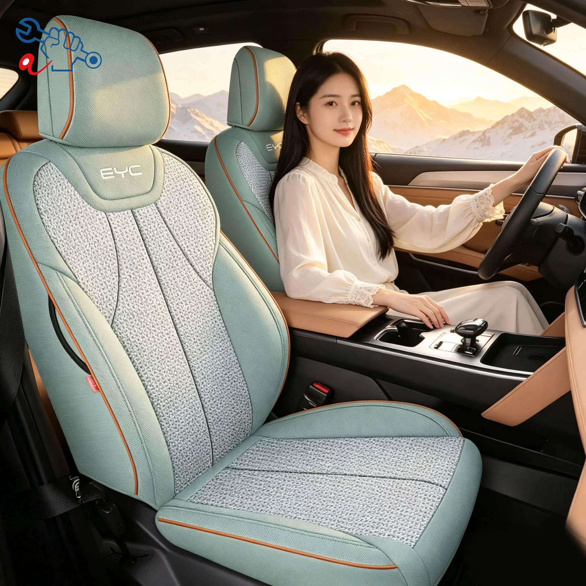 Left-Drive Car Seat Cover For BYD Song Pro DM-i 2025-2026 Custom Fit Full Surround Seat Cushions All Weather Protective Covers