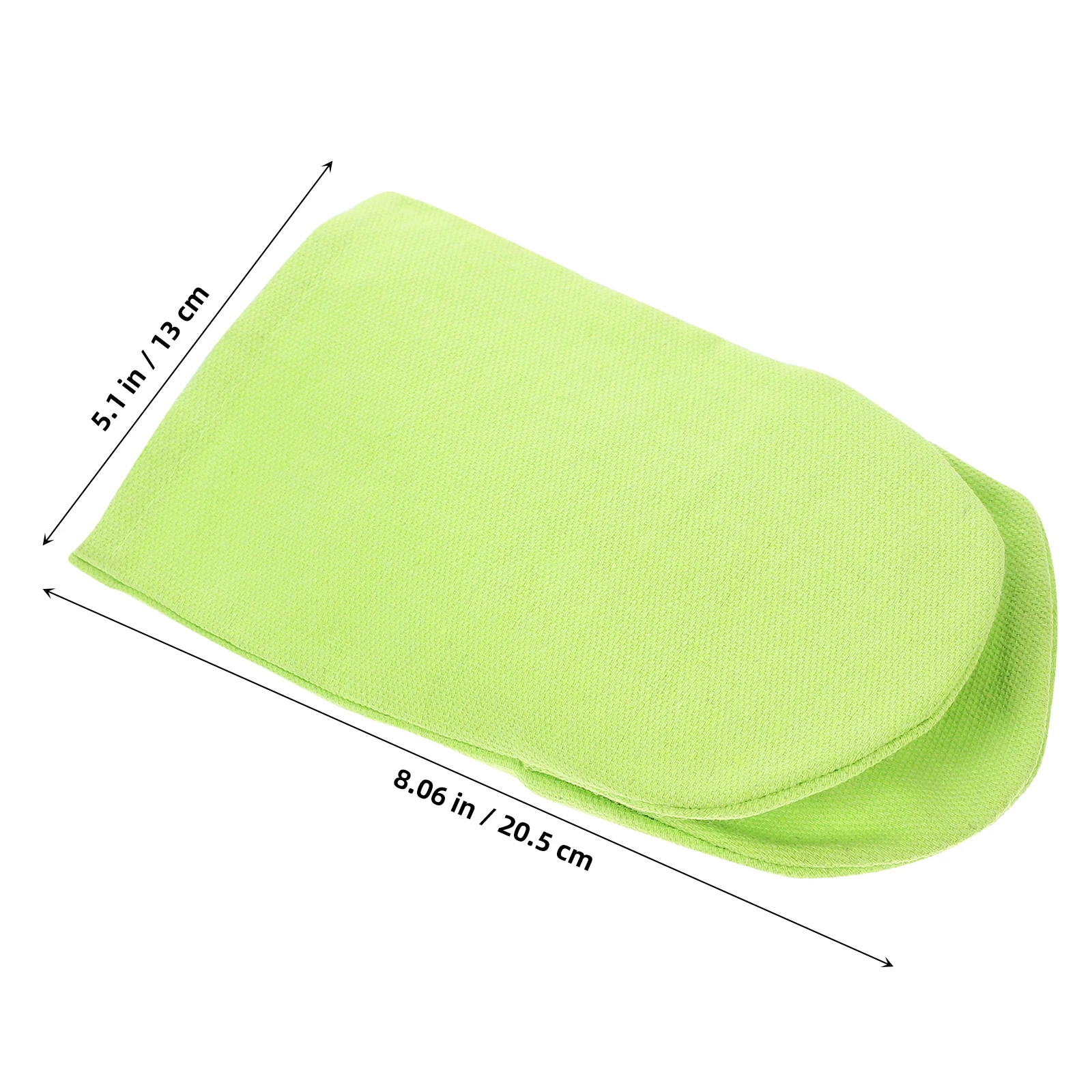 2 Pcs Children Hand Puppet Material DIY Painting Pretend Green Canvas Finger Puppets Baby