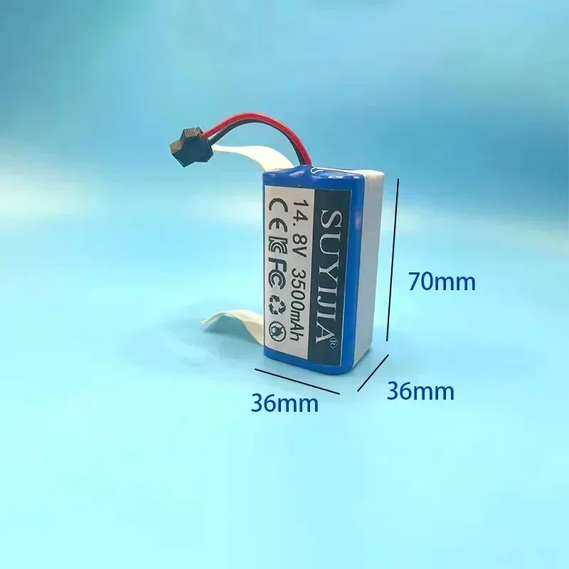 14.4V 3500mAh 4S1P 18650 lithium battery pack suitable for robot vacuum cleaner rechargeable battery sweeper built-in BMS new