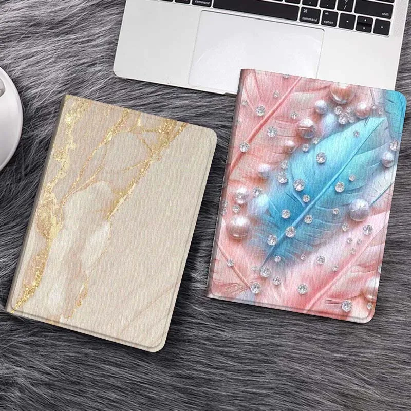 

Feather Art Popular Color For Huawei MediaPad T5 T10s M6 M5Lite SE Honor Tab 5 6 7 V7 V8 X8a X9a Pro Soft Tablet Case Gift