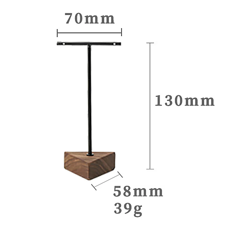 حامل عرض مجوهرات على شكل حرف T ، الدعائم لعرض الأقراط ، تخزين قلادة ، كبير