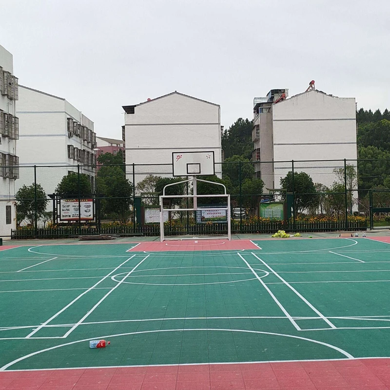 Beable Premium Outdoor Sports Tiles Weatherproof Surface For Multi-game Basketball Base Tennis Badminton Pickleball With Lines