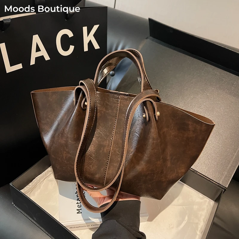 

Transformable Shoulder Tote Bags For Women 2025 Latest Luxury Designer Handbags Soft PU Leather Large Capacity Shopper Tote Bag