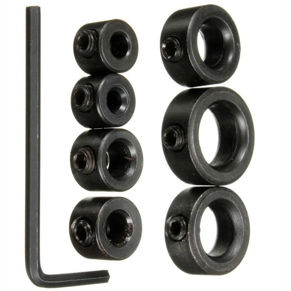 7-Piece Drill Depth Stop Collars Compatible With For Ring Positioners And For Ring Locators For Depth Accuracy