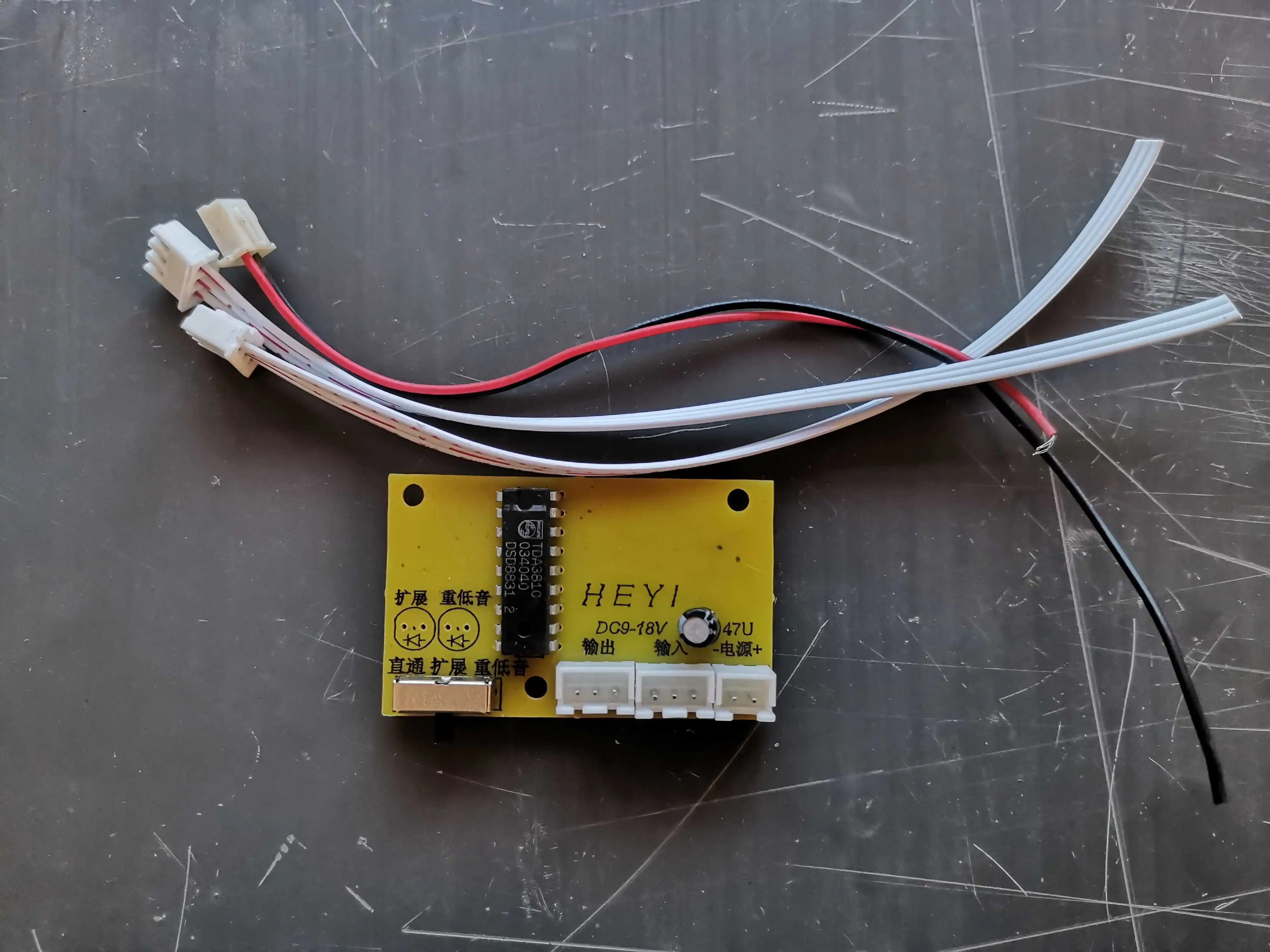 لوحة ضبط تأثير الصوت ، رقاقة ، Tda3810 ، Tda3810