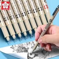 SAKURA Pigma Micron Pen drawing needle pen 003 005 1.0 01 02 03 04 05 08 Brush fine point Markers pen 1pcs sketch painting Art