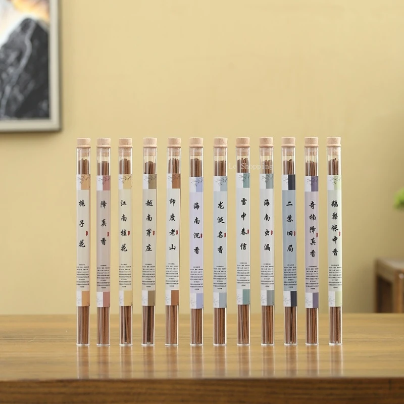 12-flavor Incense Sticks Osmanthus Agarwood Ambergris Nha Trang Tearoom Hotel Bedroom Purify The Air and Remove Odors Joss Stick