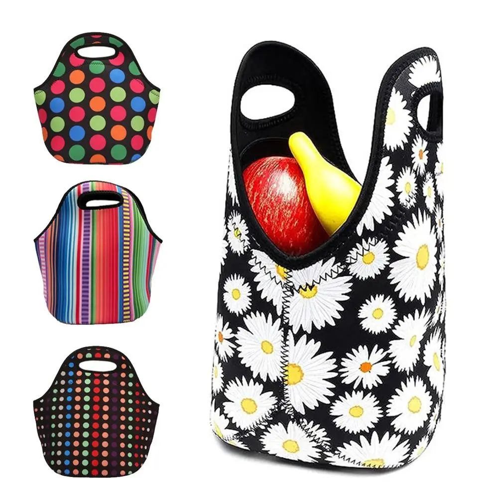 1PC Portable Lunch Bag Handheld Design Strong Insulation Performance Big Capacity Foldable Easy To Clean Camping Lunch Bag