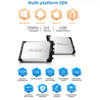 OWON VDS2000 Series PC Virtual Oscilloscope Multi-Platform SDK Support 2CH/4CH 25MHz 100MSa/s USB Interface Isolation