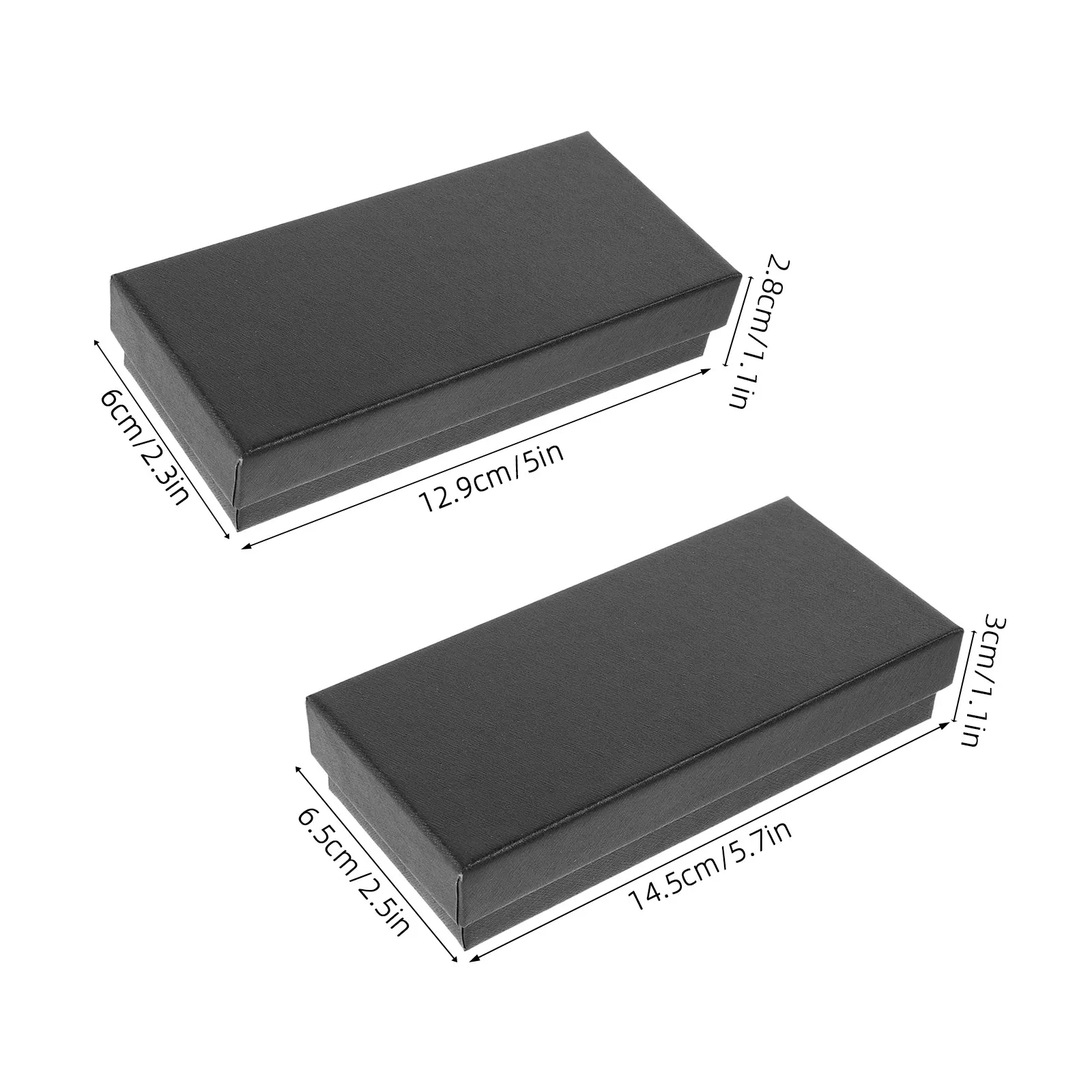 10pcs Black Rectangular Box Elegant Organizer Case Secure Slot For Watch Display Stand Single Watch Packaging Box