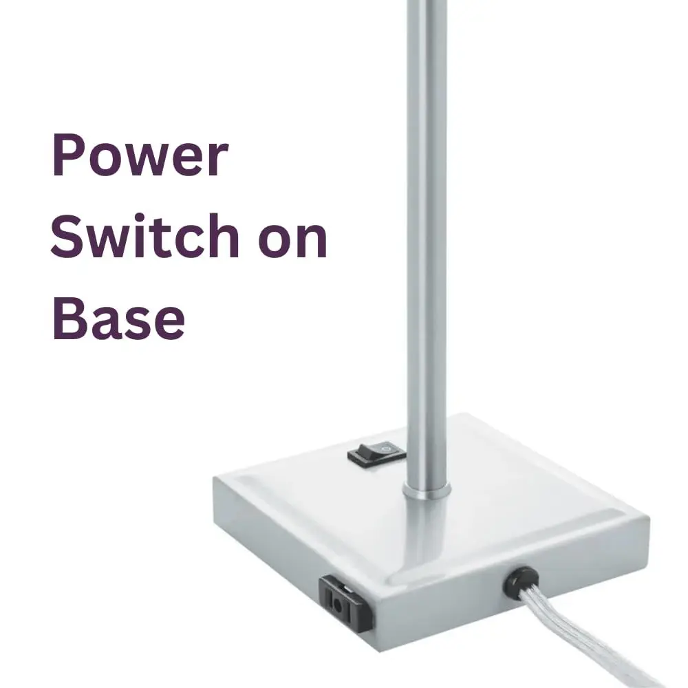 Miroir de maquillage LED nickelé avec grossissement 5X et design de table éclairé