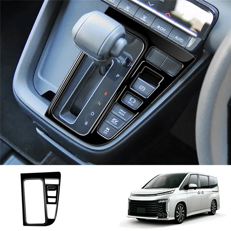 Car Gear Shift Panel Knob Cover Trim Sticker for Toyota Noah Voxy 90 Series 2022 2023 Central Control Frame Panel RHD B