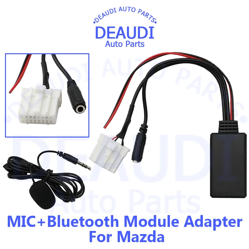 Für Mazda Auto Radio Drahtlose Bluetooth 5,0 Modul Aux Adapter Musik Audio Adapter Für Mazda 2 3 5 6 MX5 RX8