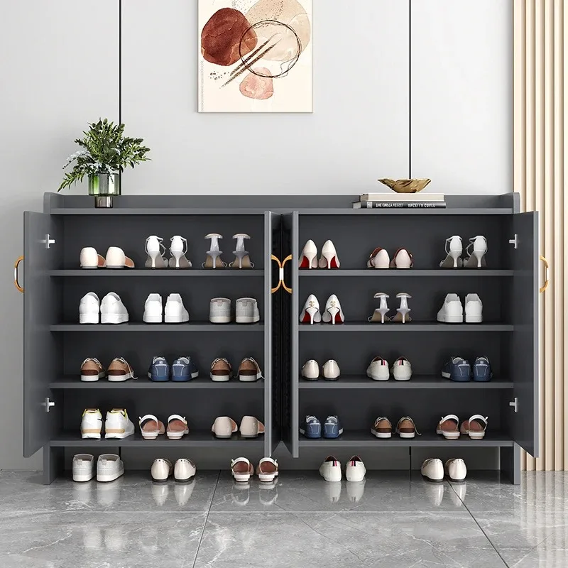 مدخل قاعة رف الأحذية الفاخرة الشمال عرض الرف العمودي خزانة خذاء مدخل المنزل contador موبليس أثاث الفندق #5