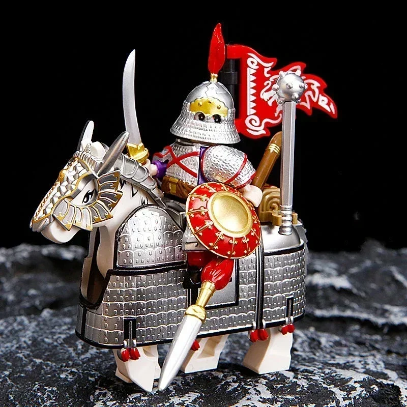 

Ancient Chinese Style General Cavalry Infantry Props Weapons Set For Mini Dolls Figures Building Blocks Brick Toy Christmas Gift