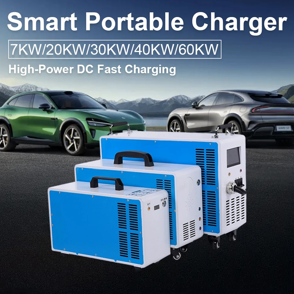 The Most Popular for Home Use 20KW 30KW 40KW Portable Ev Car Charger Oem New Condition Portable Ev Charger Station for Ev Car