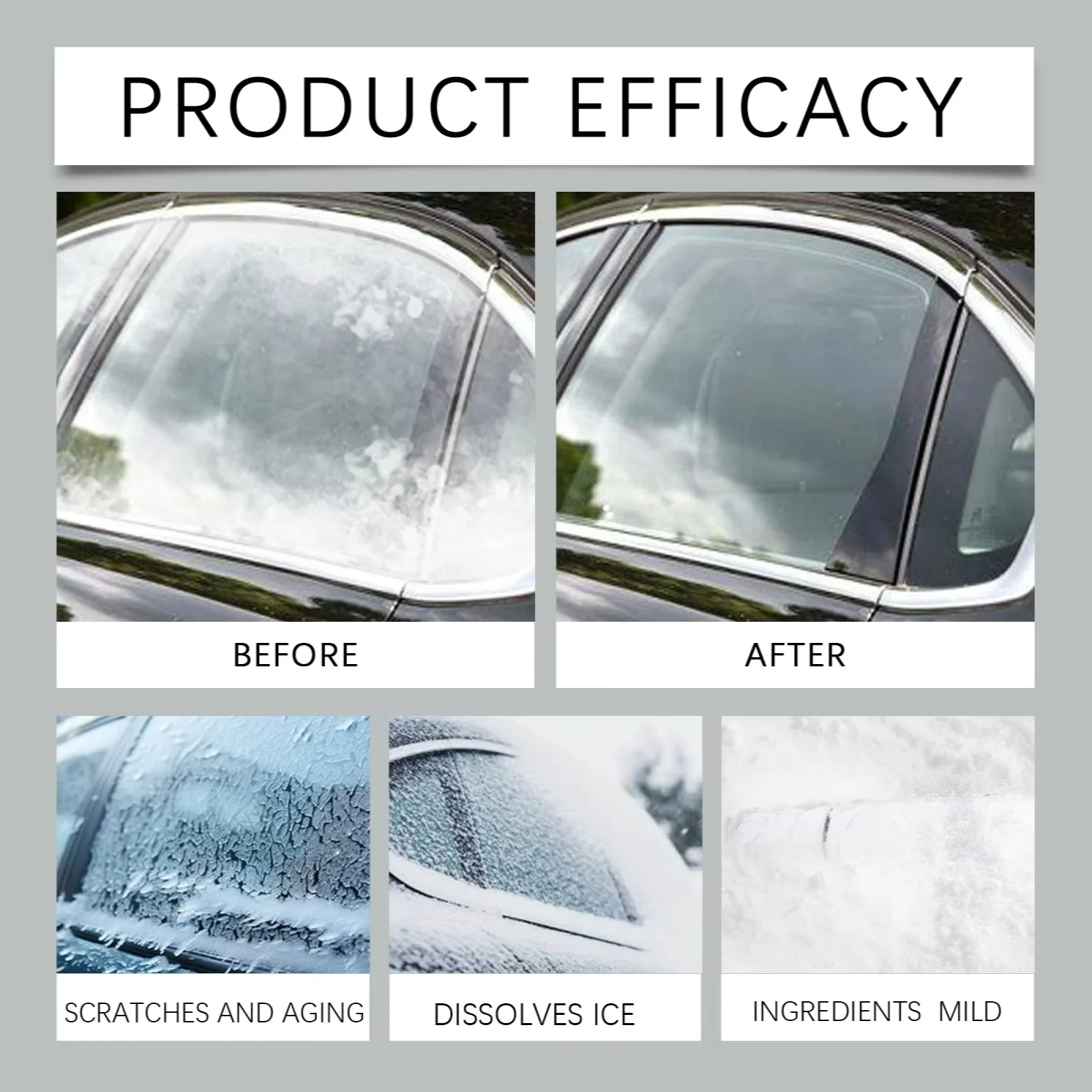 Anti Fog Dust-proof Clear Visibility Agent for Car Glass Defrosting and Antifreeze Tool for Keeping The Front Windshield Clean