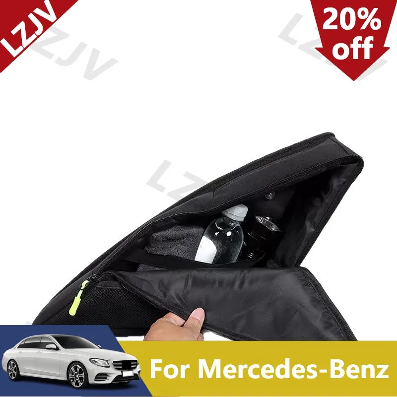 NEW For Mercedes-Benz GLC 2016-2022 Oxford Cloth Car Rear Window Side Storage Bag Car Trunk Organizers Box Car Accessories