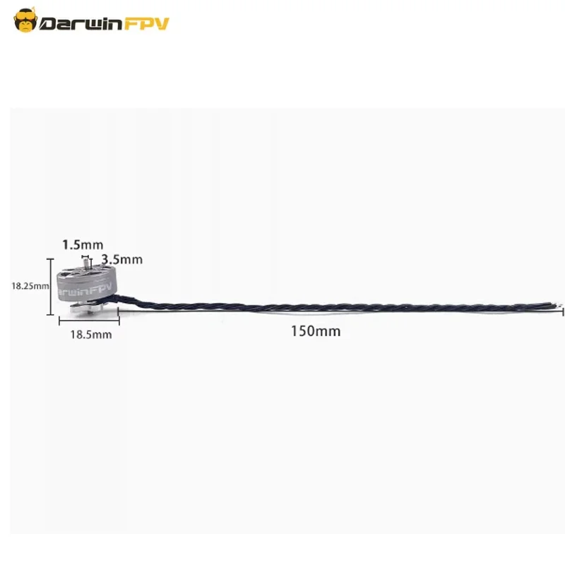 DarwinFPV 1504 2300KV 3600KV 3800KV Motore senza fard RC Drone FPV Racing Multirotore Parti Accessori