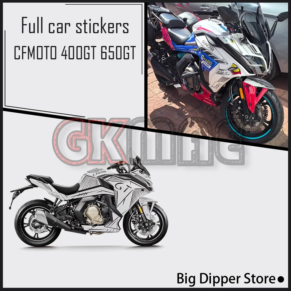 New For CFMOTO 400GT 650GT GT 400 650 Motorcycle Modified Car Body Protective Film Decorative Stickers Fit CF400-5 CF650-8