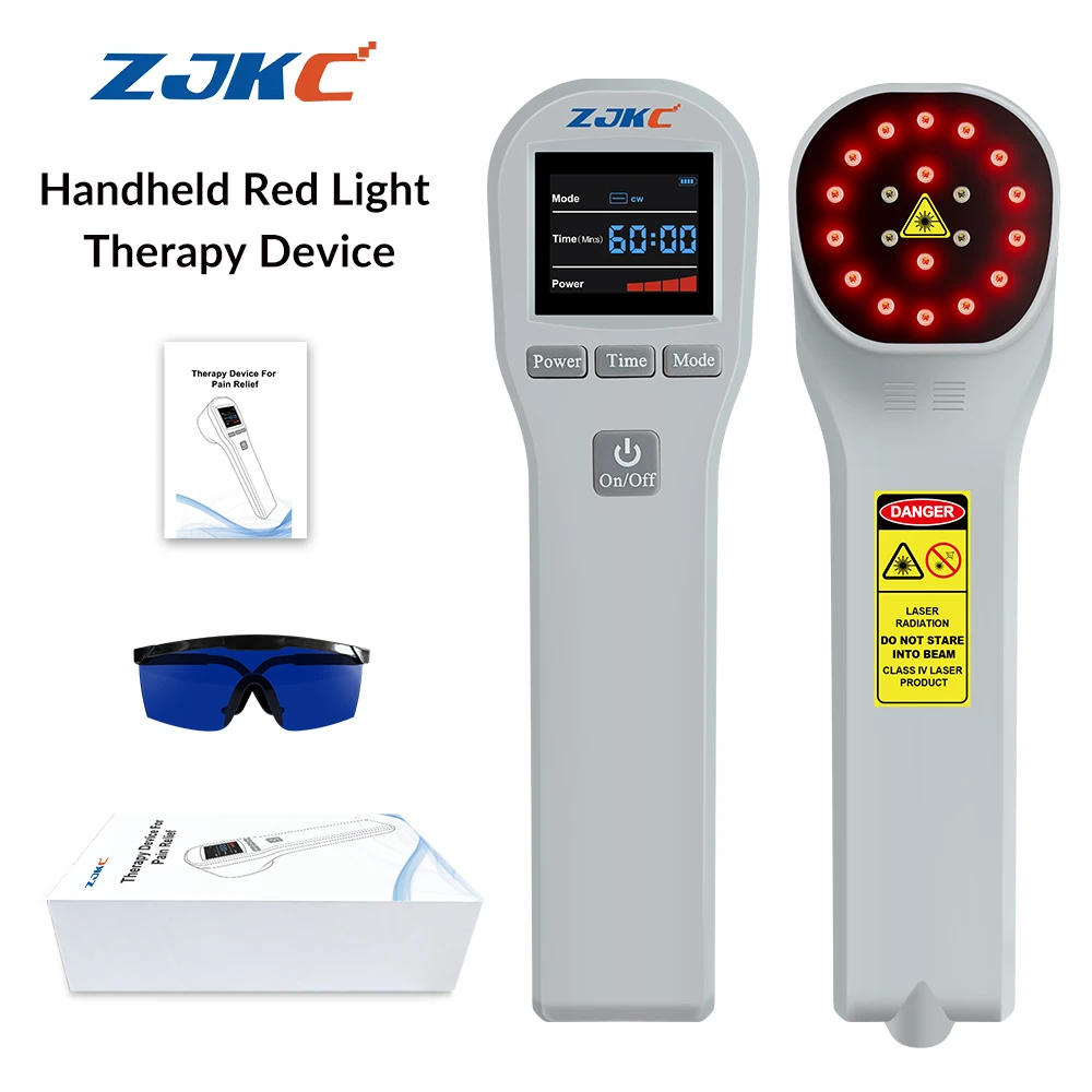 ZJKC 20diodes Low Intensity Laser Therapy Device for Soft Tissue Injury 650nm 808nm Non-invasive Laser Therapy for Human and Pet